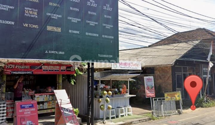 Central Ubud Land Suitable for Restaurant Villa Hotel