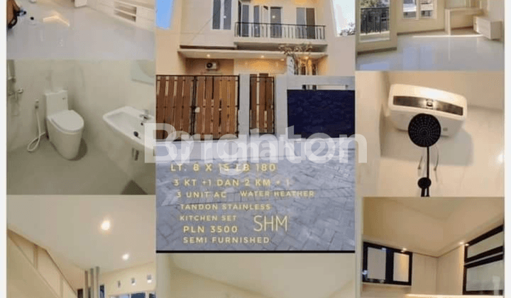 NEW MINIMALIS SEMI FURNISH PONDOK TJANDRA SELANGKAH KE TOL