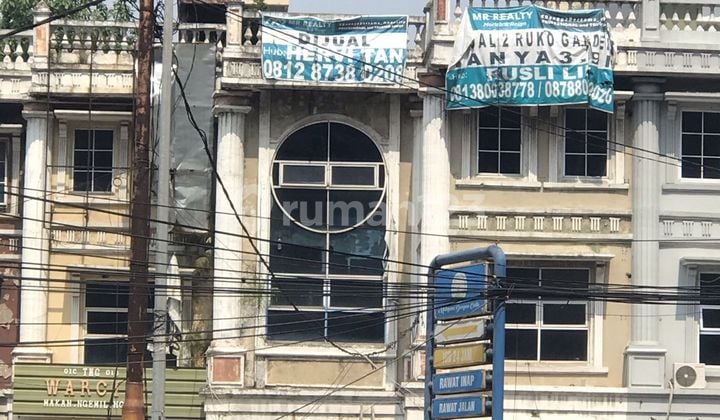 Termurah 2 Ruko Gandeng jl. Jend. Sudirman sebrang Tang city cikokol tangerang