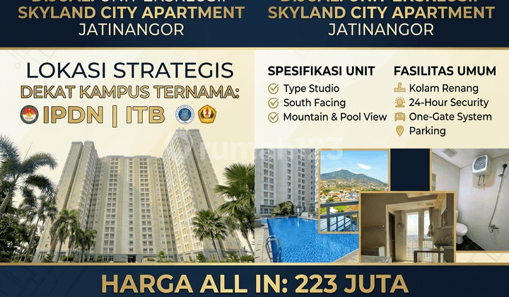 Jual Apartemen Akses Dekat Kampus Unpad Itb