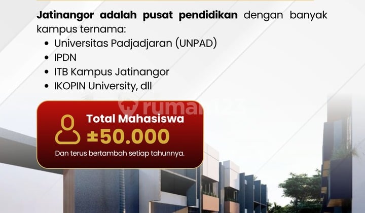 Ruamh Kost Dekat Kampus Unpad Jatinangor Full Furnishednit ke Kampus Unpad