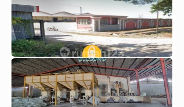 Pabrik pinggir jalan raya strategis akses kontainer