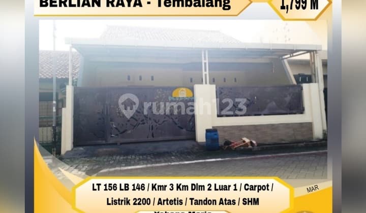 Rumah Bagus Siap Pakai Sambiroto Tembalang