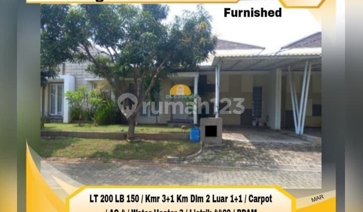 Rumah Furnished Bagus Siap Pakai Graha Padma