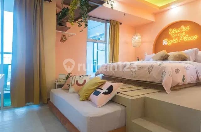 Jual Unit Apartemen Anderson Furnished Cantik View Pool dan City Pakuwon Mall Surabaya Barat