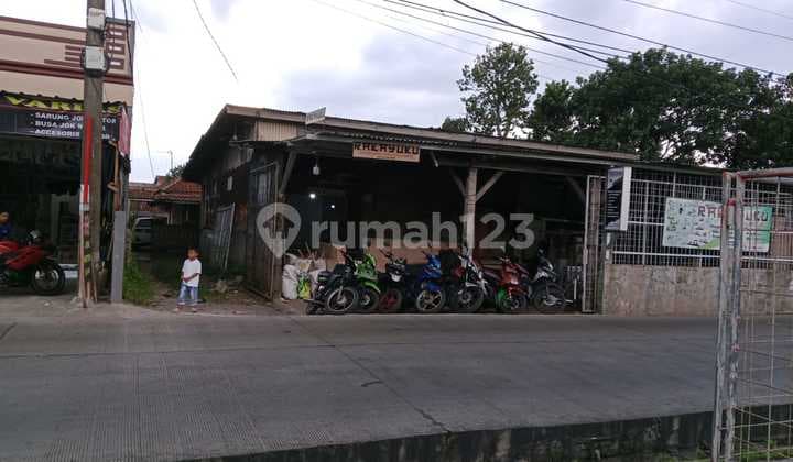 Tanah murah bonus rumah pinggir jalan raya Laladon Bogor