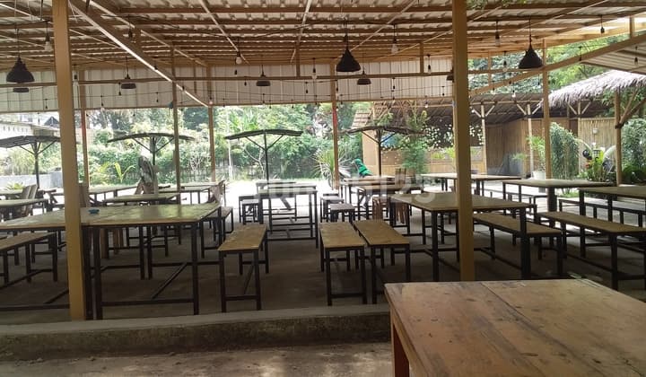 Tanah Shm Bonus Cafe Besar & 6 Kios Gratis Bayar Tanah Saja Di Jalan Raya Dramaga Bogor Dekat Kampus Ipb