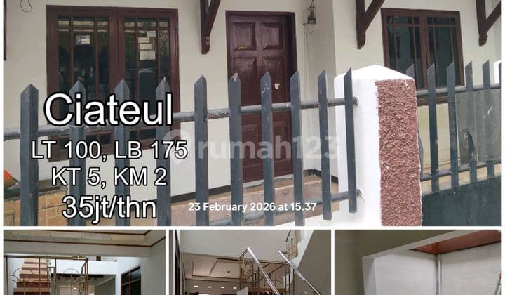 Rumah di Ciateul Dalam Gang Baru Selesai Renov Feb 2026