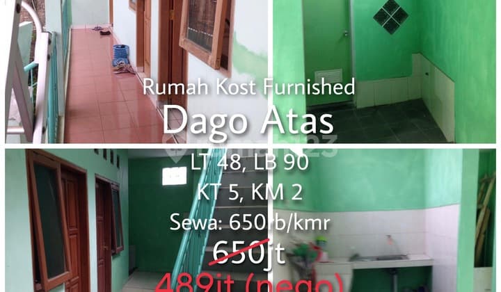 Rumah Kosan Berjalan di Dago Dekat Sheraton Roi Tinggi