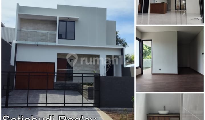 Rumah Baru di Setiabudi Regency dengan Taman Belakang