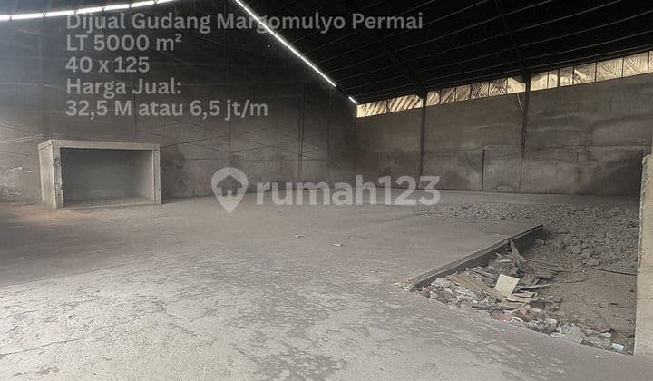 DIJUAL GUDANG MARGOMULYO PERMAI BESAR 5000M2 SURABAYA BARAT