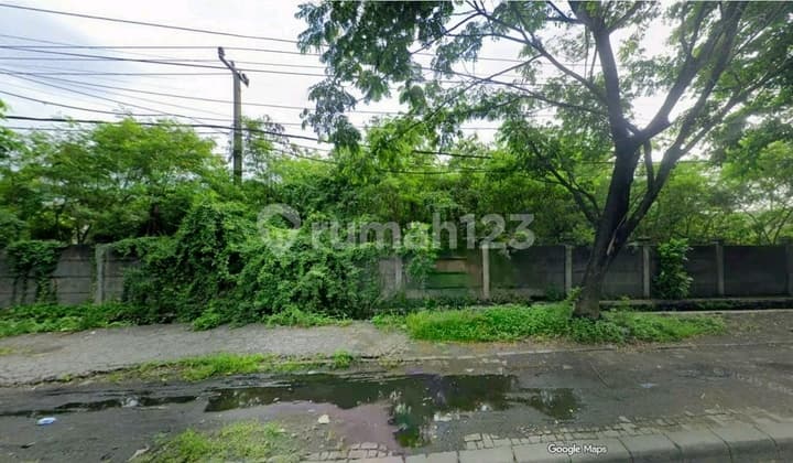 Dijual Tanah Raya Margomulyo 8880 M2 Jalan Kembar Cocok Gudang