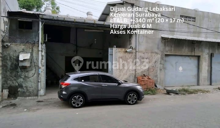 DIJUAL GUDANG LEBAK SARI 350M2 KENJERAN SURABAYA UTARA