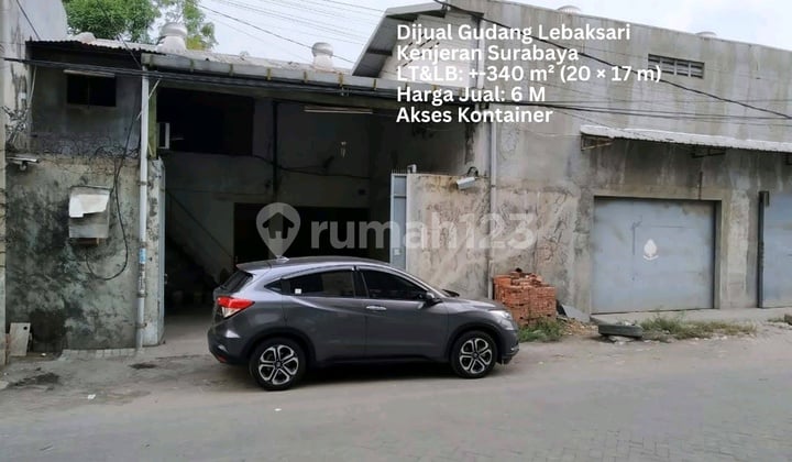 DIJUAL GUDANG LEBAK SARI 350M2 KENJERAN SURABAYA UTARA