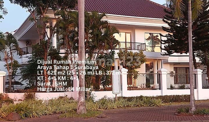 DIJUAL RUMAH PREMIUM 0 RAYA ARAYA 1 MEWAH LANGKA LUAS 600M2 SURABAYA