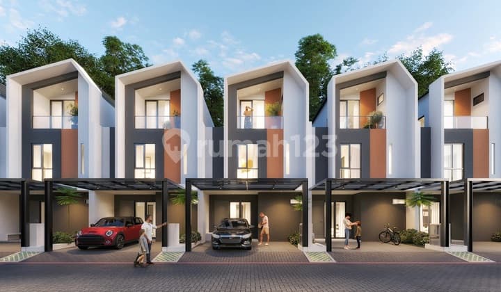 House with 10% down payment, installments starting from around 9 million in Harapan Indah, Bekasi.