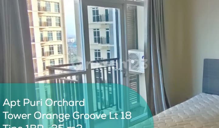 Apartement Puri Orchard Tower Orange Groove Wing A Lt 18, 1BR, Full Furnished