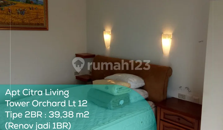 Apartment Citra Living Tower Orchard Floor 12, 2BR Renovated into 1BR, Fully Furnished