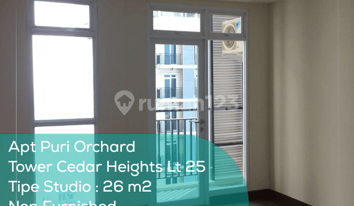 Apartement Puri Orchard Tower Cedar Heights Wing A Lt 25, Studio, Non Furnished