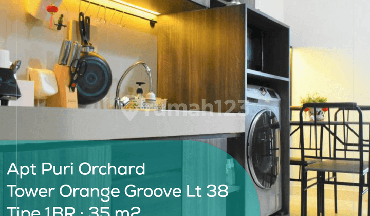 Apartement Puri Orchard Tower Orange Groove Wing A LT 38, 1Br, Full Furnished