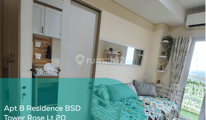Apartement B Residence Bsd Tower Rose Lt 20 ,studio, Full Furnished