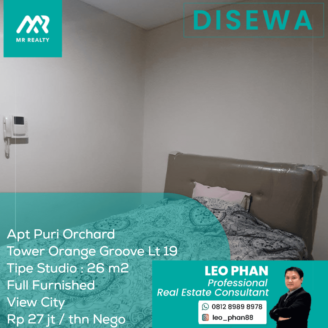 Apartement Puri Orchard Tower Orange Groove Wing A Lt 19, Studio, Non Furnished