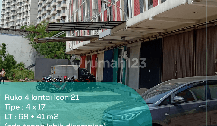 4-Story Ruko Icon 21, Type 4x17, Land Area/Building Area 109/287 m2