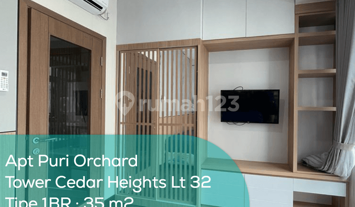 Apartement Puri Orchard Tower Cedar Heights Wing B Lt 32, 1br, Full Furnished
