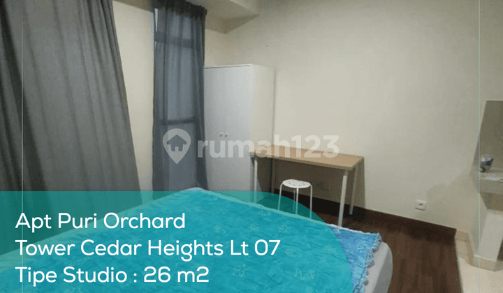 Apartement Puri Orchard Tower Cedar Heights Wing A Lt 07, Studio, Semi Furnished