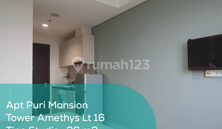 Apartement Puri Mansion Tower Amethys Lt 16, Studio, Full Furnished