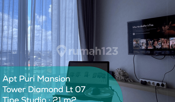 Apartement Puri Mansion Tower Diamond Lt 07, Studio, Full Furnished
