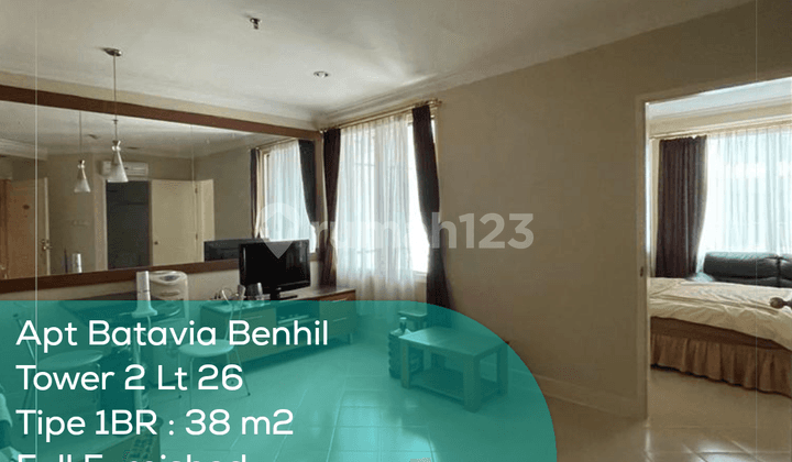 Apartement Batavia Benhill Tower 02 Lt 26, 1BR, Full Furnished