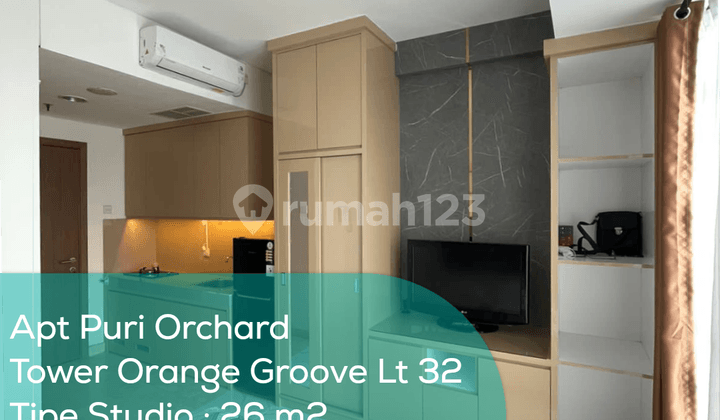 Apartement Puri Orchard Tower Orange Groove Wing A LT 32, Studio, Full Furnish