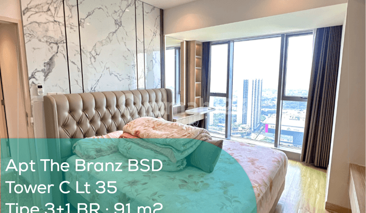 Apartement The Branz BSD Tower C Lt 35, 3+1 BR, Full Furnished