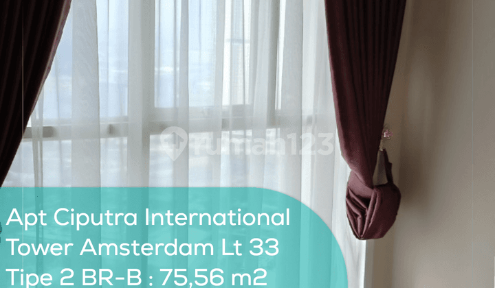 Apartment Ciputra International Tower Amsterdam 33rd Floor, 2BR-B, Semi-Furnished