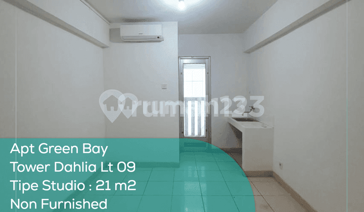 Apartement Green Bay Tower D Lt 09, Studio, Non Furnished, Ppjb