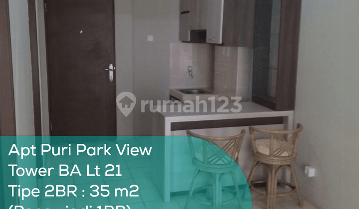 Apartement Puri Park View Tower BA Lt 21, 2BR, Full Furnished