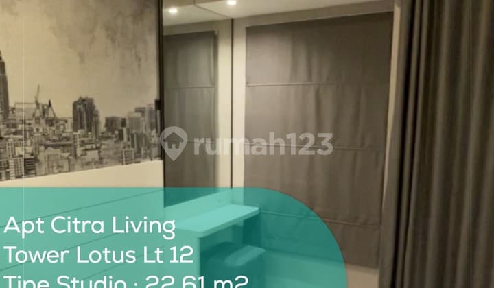 Apartement Citra Living Tower Lotus Lt 12, Studio, Full Furnished