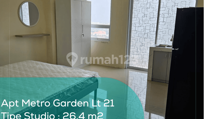 Apartement Metro Garden Lt 21, Studio, Full Furnished