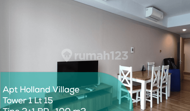Apartement Holland Village Tower 1 LT 15, 2+1 Br, Full Furnished