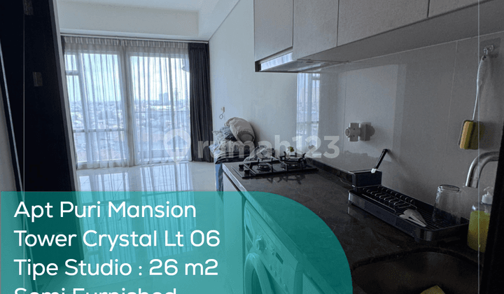 Puri Mansion Tower Crystal Apartment, 6th Floor, Studio, Semi-Furnished, PPJB