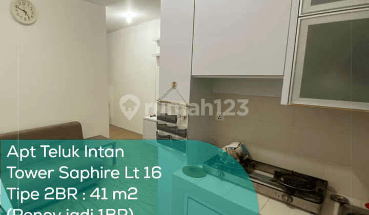 Apartement Teluk Intan Tower Saphire LT 16, 2Br (Renov Jadi 1Br), Semi Furnished