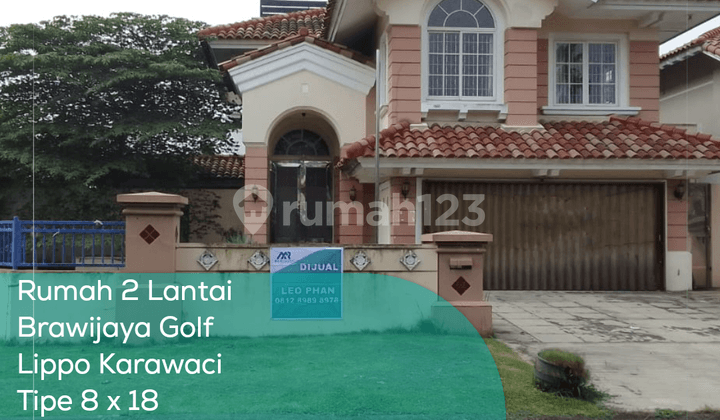 2-Story House in Brawijaya Golf Lippo Karawaci, Type 8x18, Land Area 395, Building Area 290 M2, Unfurnished