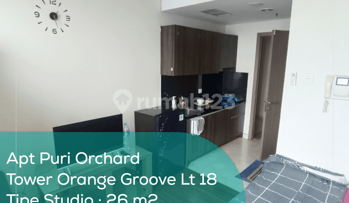 Apartement Puri Orchard Tower Orange Groove Wing A Lt 18, Studio, Full Furnished