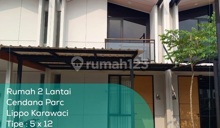 Rumah 2 Lantai Lippo Karawaci Cluster Cendana Parc, Tipe 5x12, Lt Lb 60 55 M2, Semi Furnished