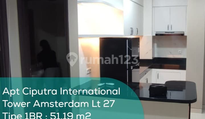 Apartement Ciputra International Tower Amsterdam Lt 27, 1BR, Semi Furnished