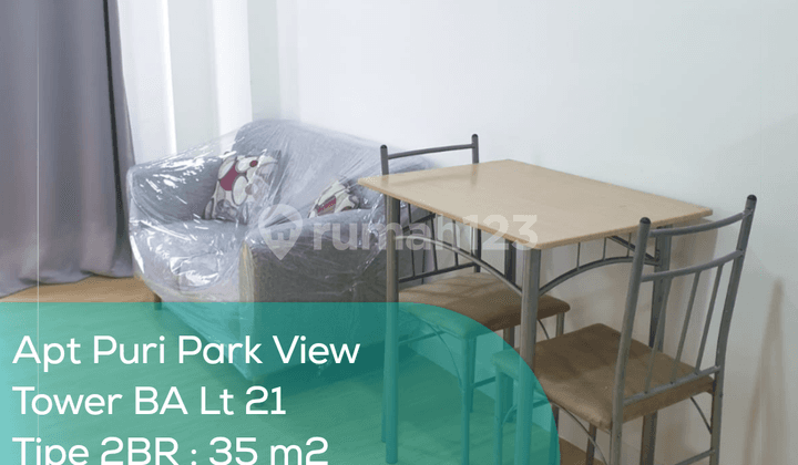 Apartement Puri Park View Tower Ba LT 21, 2Br, Full Furnished