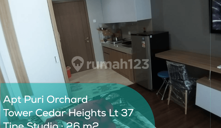 Apartement Puri Orchard Tower Cedar Heights Wing A Lt 37, Studio, Full Furnished