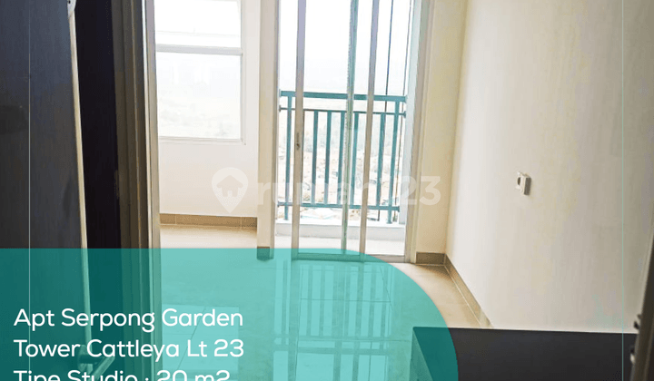 Apartment Serpong Garden Tower Cattleya 23rd Floor, Studio, Unfurnished, PPJB