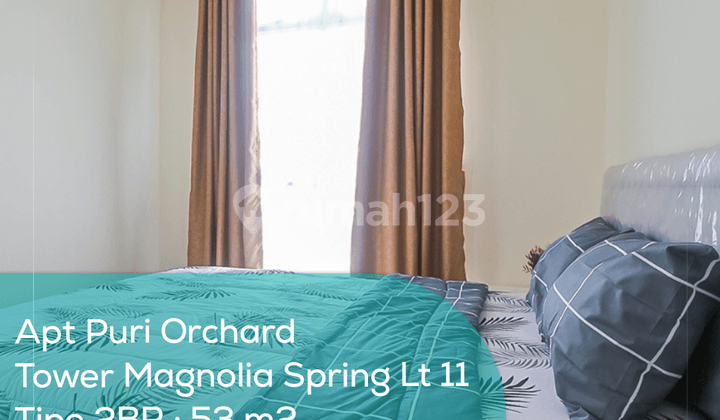 Apartement Puri Orchard Tower Magnolia Spring Wing A Lt 11, 2BR, Full Furnished